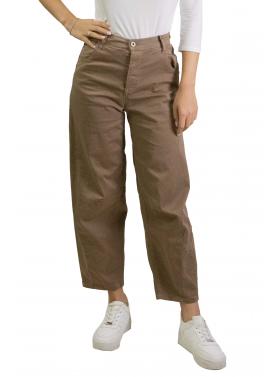 Pantaloni ampi vita alta con tasche Please